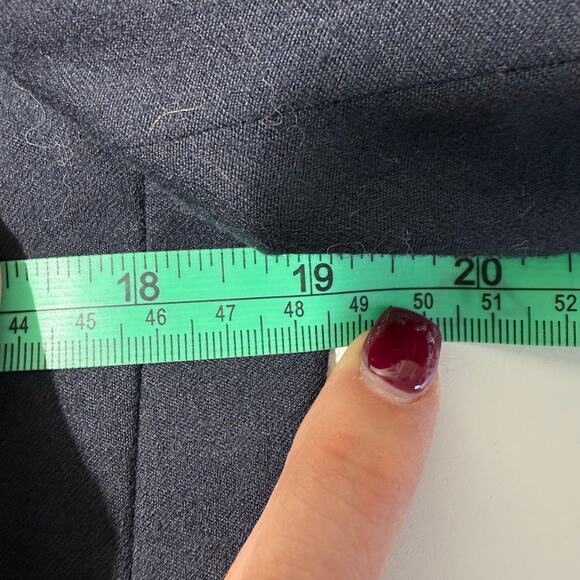 Ralph Lauren Blue Label Navy Wool Blazer Size 12 Embroidered Beaded RL Logo - Picture 10 of 10